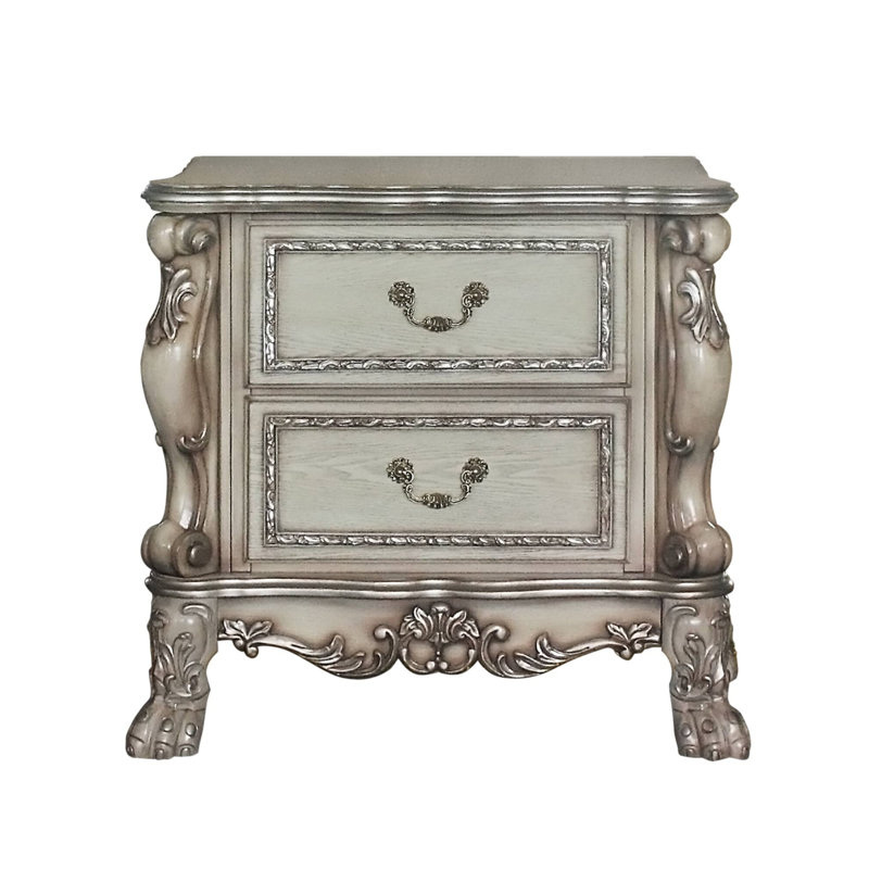 Table de chevet 2 tiroirs Vintage