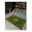 Tapis vert tissé à motif lavable Mosso-1230533669