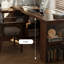 Bureau en L en bois massif avec bureau de rangement