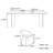 Home black rectangular rock dining table set-105490846
