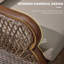 Chaise de patio pivotante avec coussin
