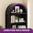 71'' Tall Arched Storage Bookcase