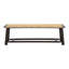 Banc de 59 pouces moderne, bois massif et finition noyer, pour un entretien par temps doux-125561387