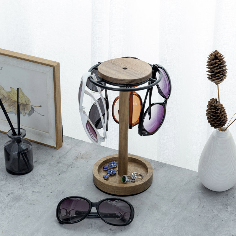 Acacia Wood Sunglasses Jewellery Stand