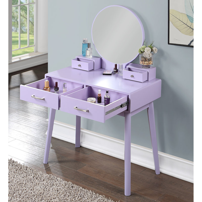 Ensemble de coiffeuse et tabouret Liannon