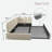 Upholstered Daybed With Adjustable Side Panels And Casters-203780722
