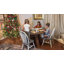 Table de salle à manger ronde pour 4 à 6 personnes, table de cuisine en bois de 47 po avec base robuste, table de salle à manger Farmhouse-43103667