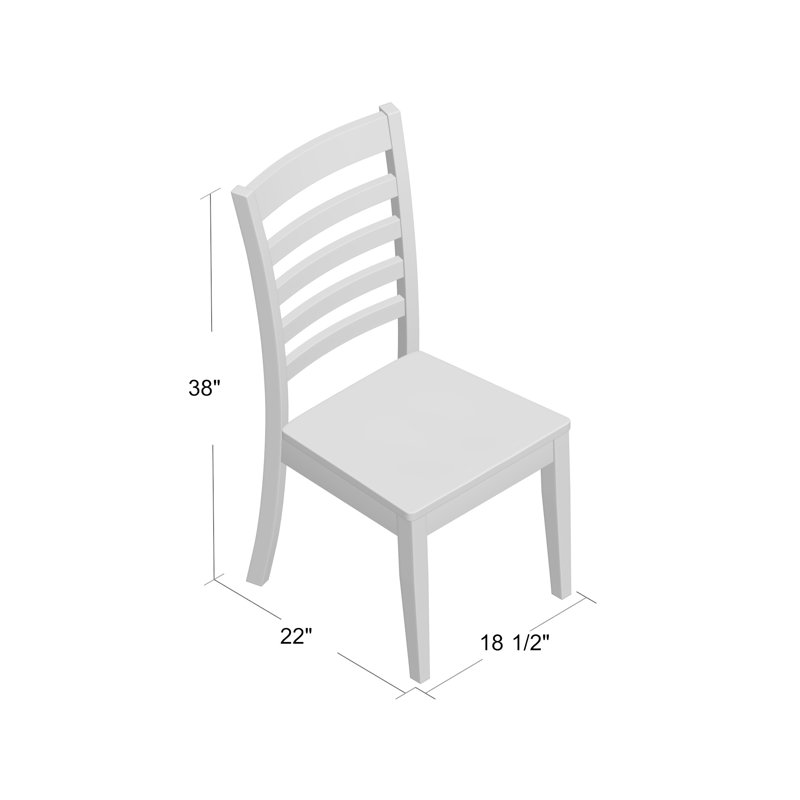 Kewaunee 17.5'' H Solid Wood Side Chair, Brown