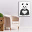 «Lovely Panda» par Balazs Solti, art mural sur toile-1391403562