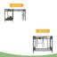 Lit superposé simple au-dessus de L en forme de L avec lit mezzanine simple avec bureau et tablette