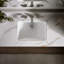 Ladena Vitreous China Rectangular Undermount Bathroom Sink-1016640037