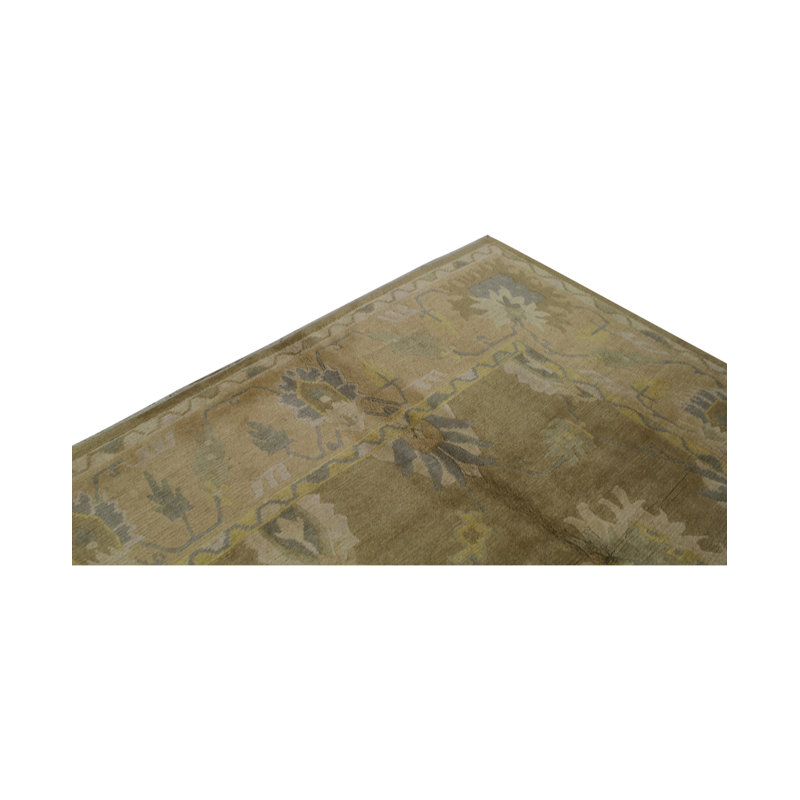 Tapis brun clair de haute qualité noué à la main