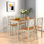 Space-saving Solid Wood Dining Table Sets For Small Spaces