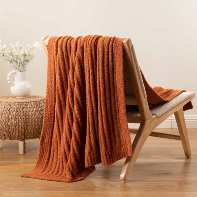 Cozy Lightweight Decorative Blanket For Sofa, 50"X60"