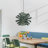Green Rattan Pendant Light, Boho Hanging Light Fixture for Dining Room and Living Room-899323459