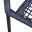 Chaise de patio empilable toutes saisons Fargo - Extérieur et intérieur - Fauteuils en rotin corde - Acier thermolaqué gris foncé avec coussins (ensemble de 2)-1554565626-1552631834