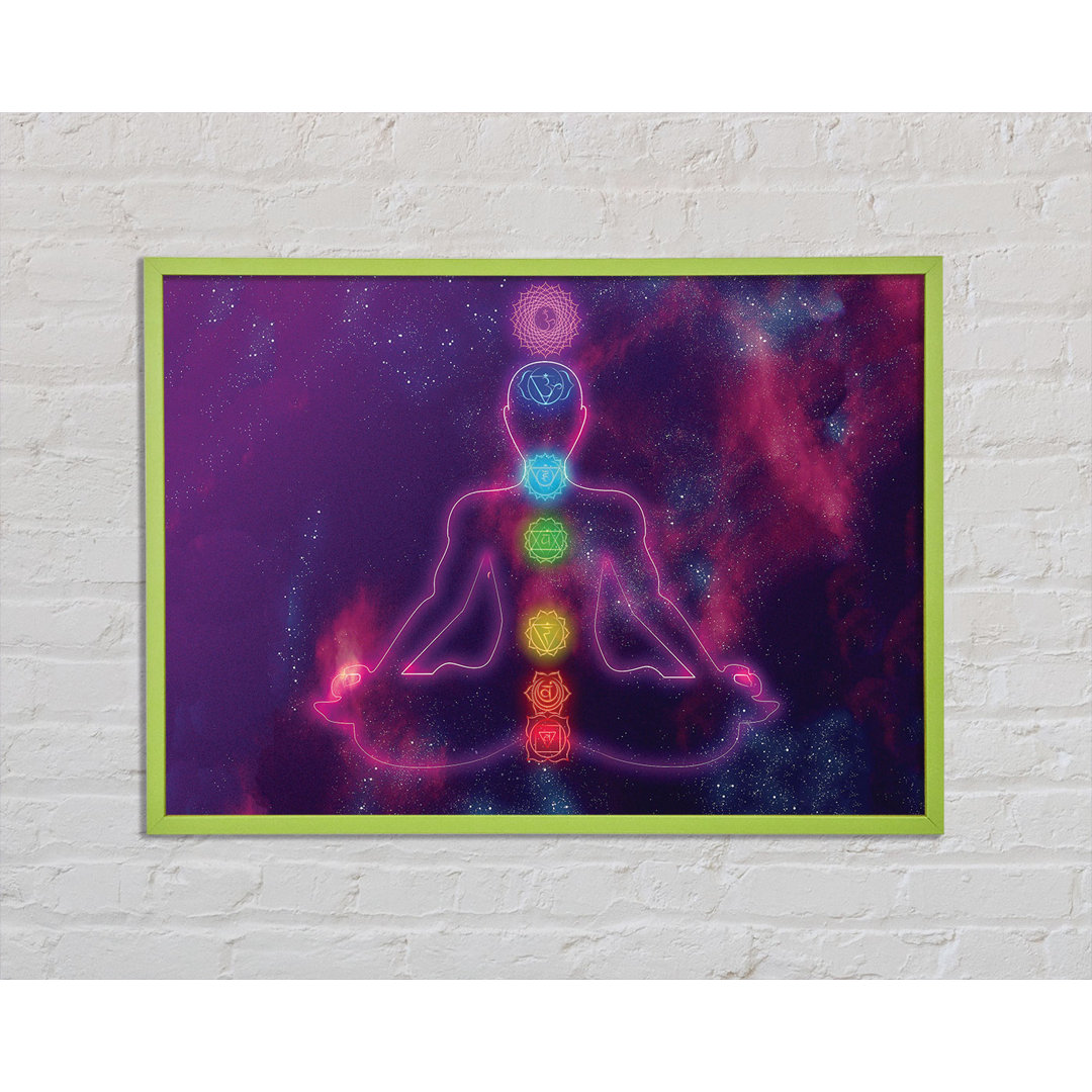 Antoinett Chakra Meditation Colours 3 - Einzelne Bilderrahmen Kunstdrucke