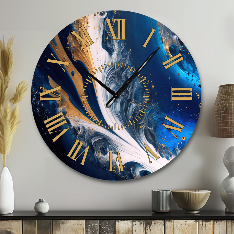Horloge murale Ice Paint Splash III, Grand