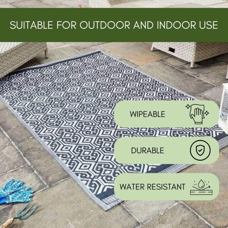 Rectangle 150 cm x 210 cm Geometric Area Rug