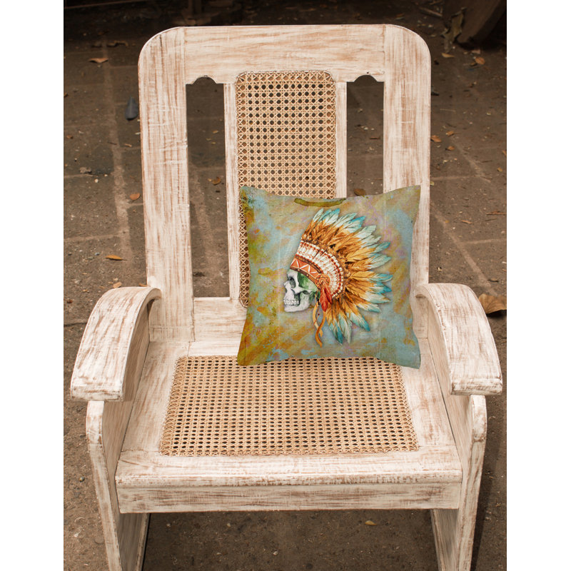Coussin décoratif intérieur / extérieur Skull, 18 po x 18 po