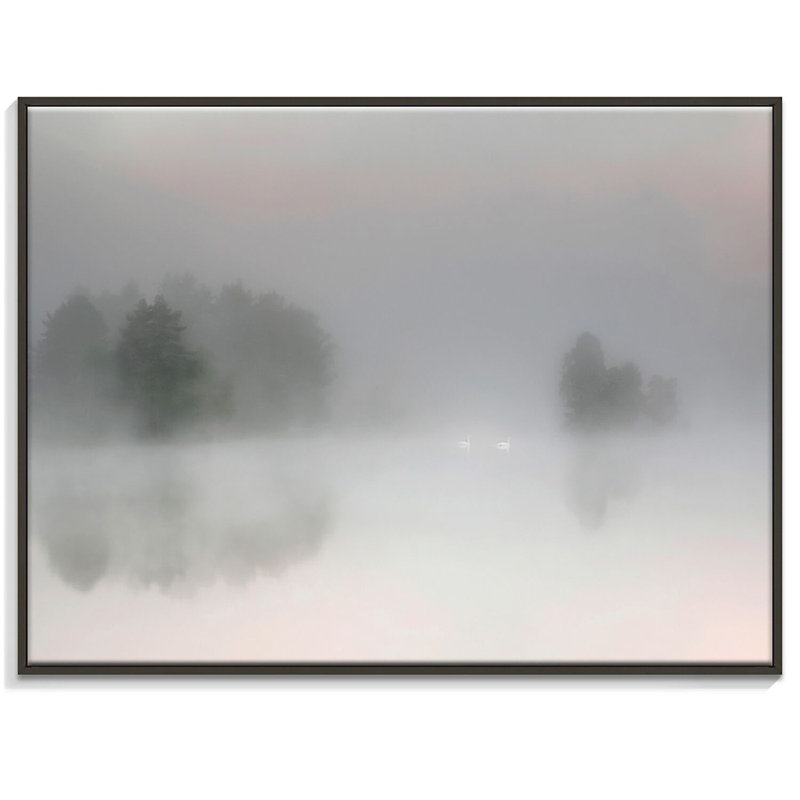 1 Piece Wall Art on Canvas, 76cm H x 102cm W, Black Floater Frame