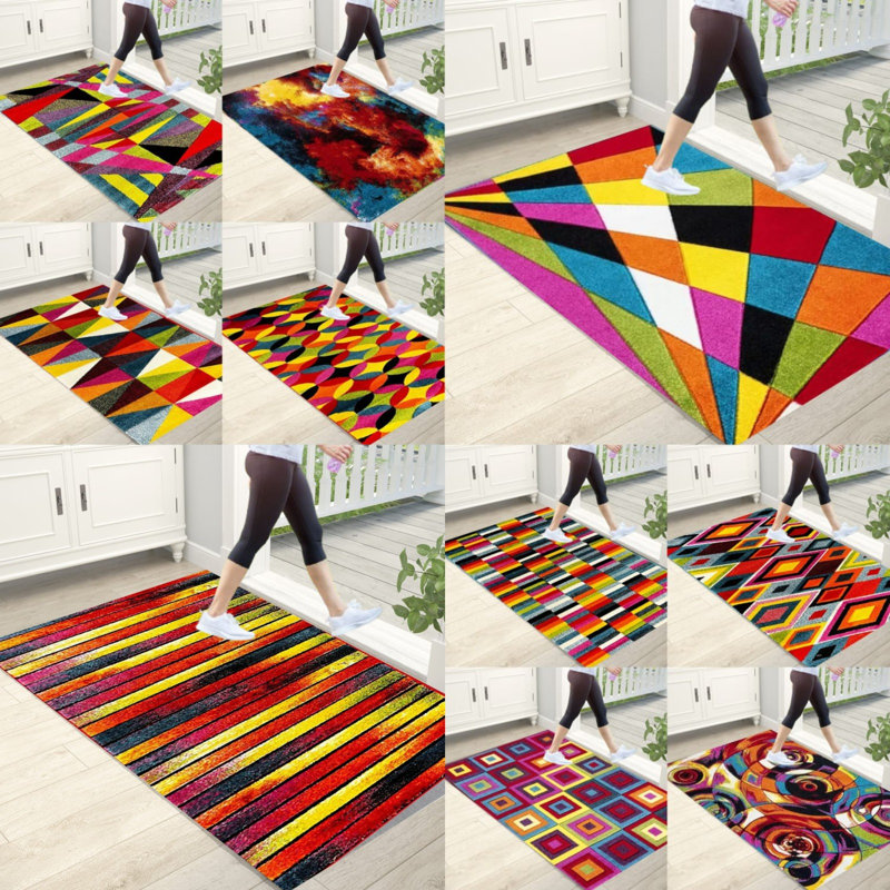 Rectangle Abstract Flatweave Berber Indoor / Outdoor Area Rug, Box, 60x110