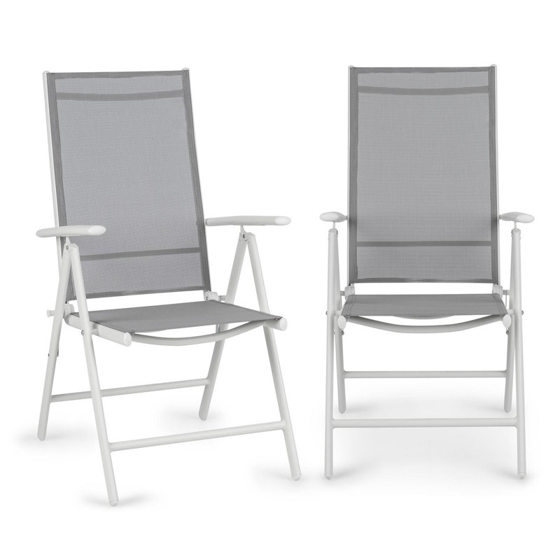 Patio Dining Armchair, White/Light grey