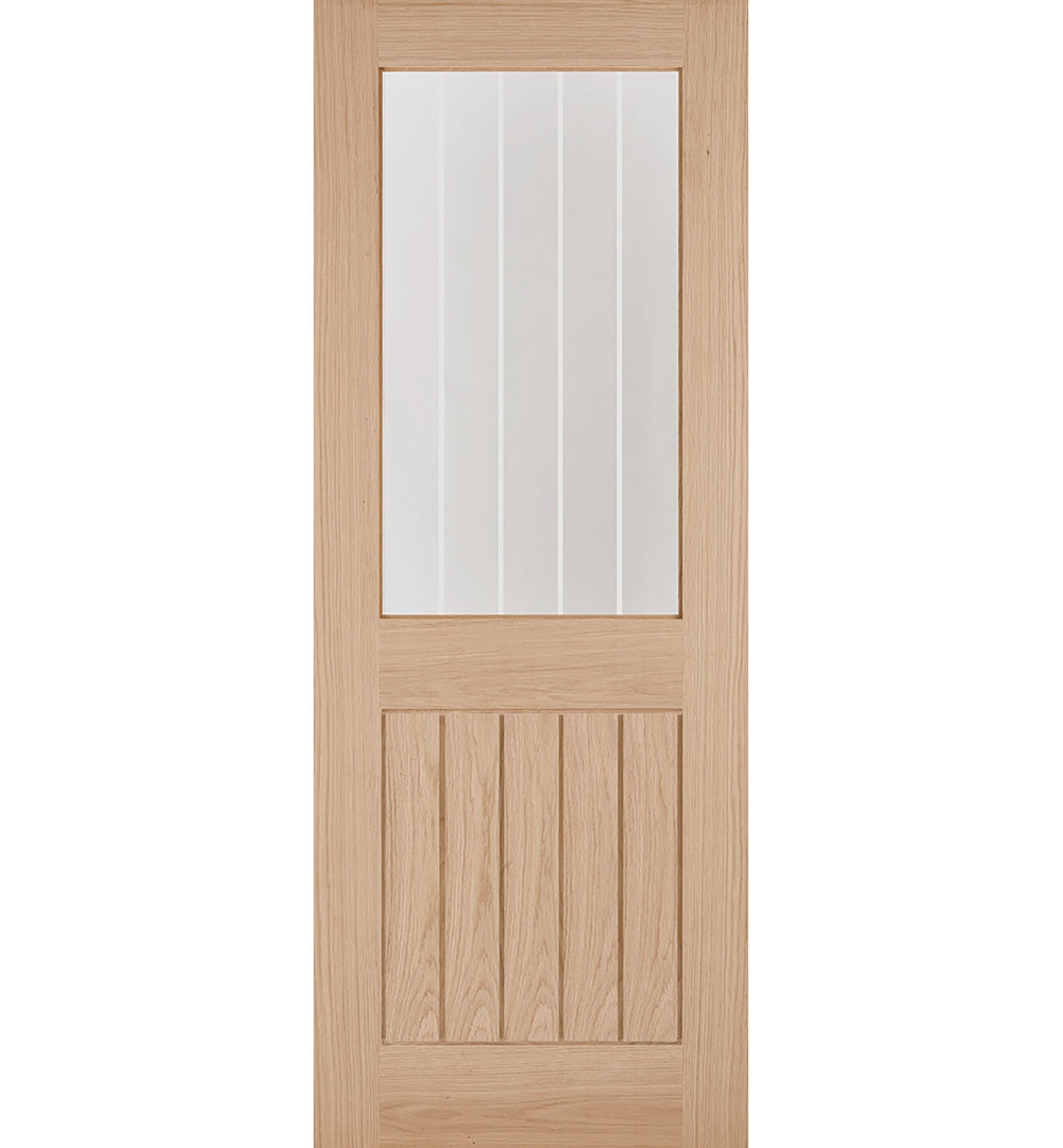 Belize Glazed Unfinished Oak Internal Door