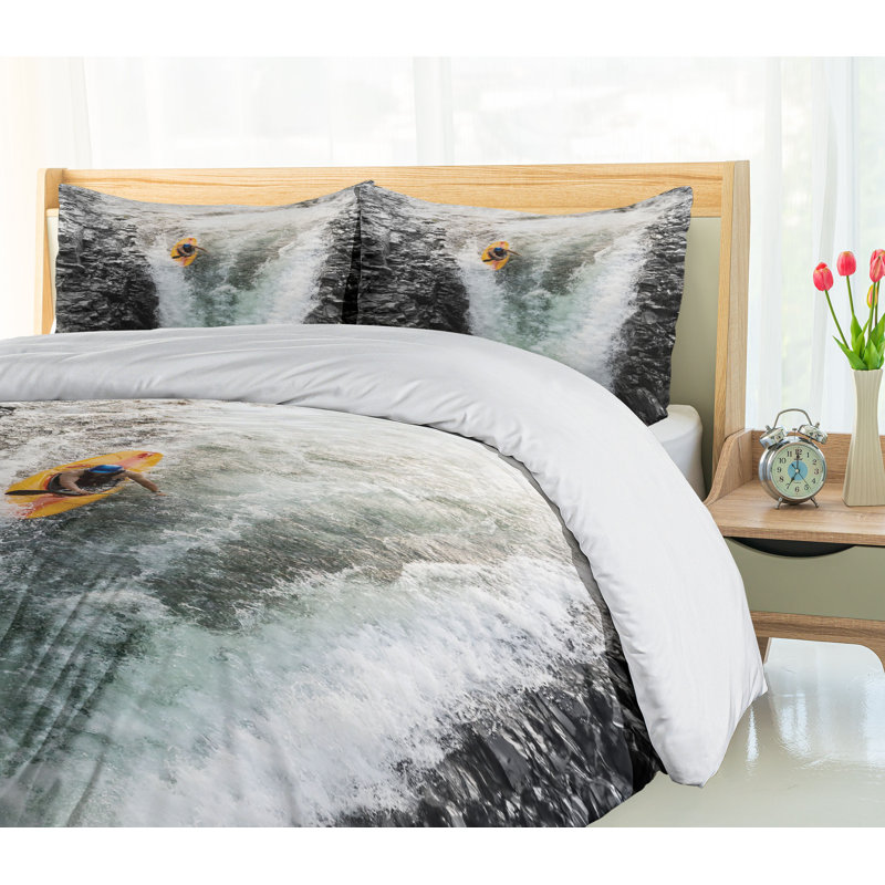 Rustic Polyester Duvet Cover, Twin Duvet Cover + 1 Standard Sham