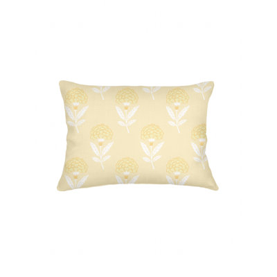 Printed Pillows Linen Floral Accent Pillow