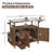 54.33" Farmhouse Rolling Outdoor Kitchen Cart-1993734110