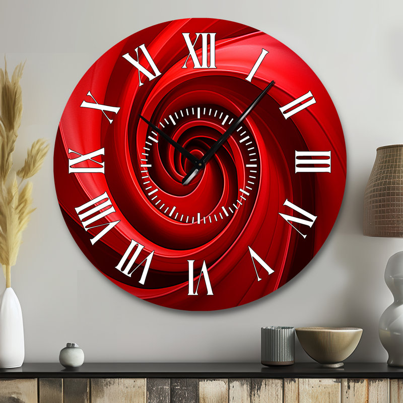Horloge murale Red Spiral, Grand