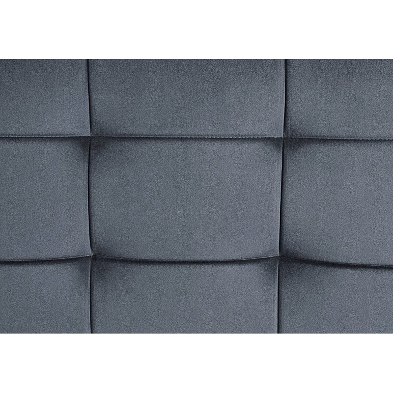 Banc de style industriel, banc rembourré