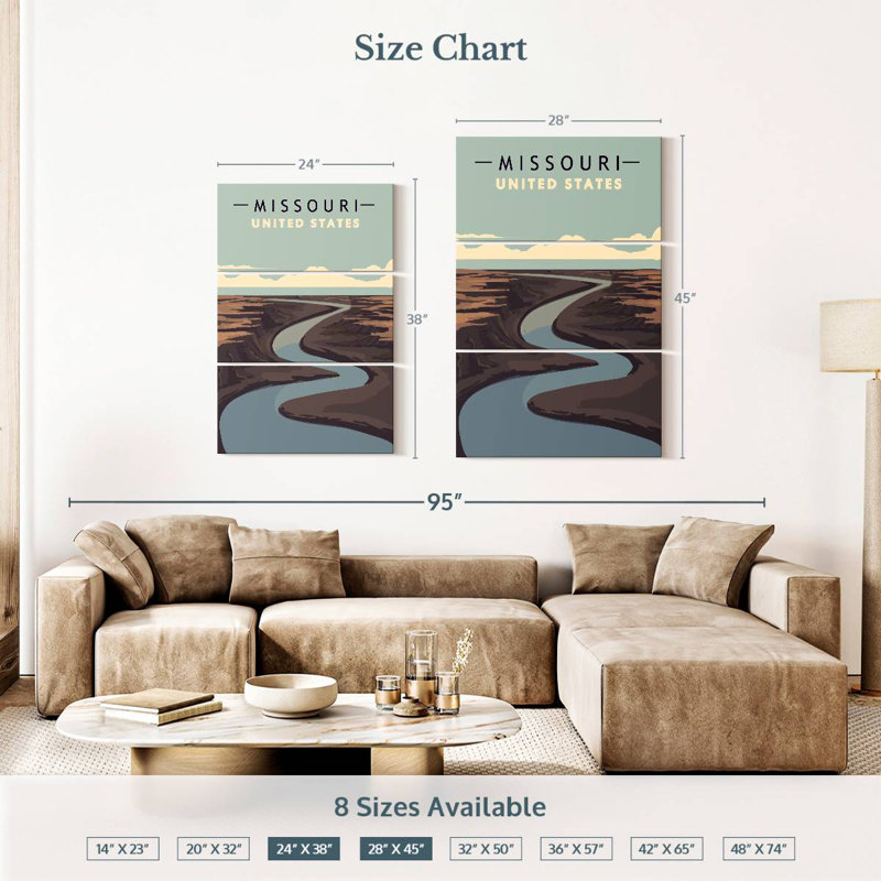 Alvord, Missouri River, affiche, H 38 po x l 24 po