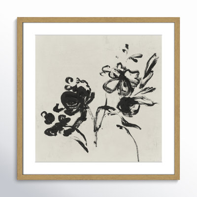 Frony "Black Florals I" Painting by Isabelle Z