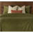 Pleated Velvet Olive Green Duvet Cover & Insert Set-73091760