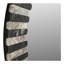 Miroir Isolde noir et marbre beige