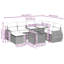  Ensemble de canapé de patio 8 pièces avec coussins en rotin de polyester-48709351-48709350