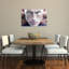 Intense Blue Gaze Abstract Contemporary Wall Art Print 1 Piece Wrapped Canvas Wall Art-1502424875