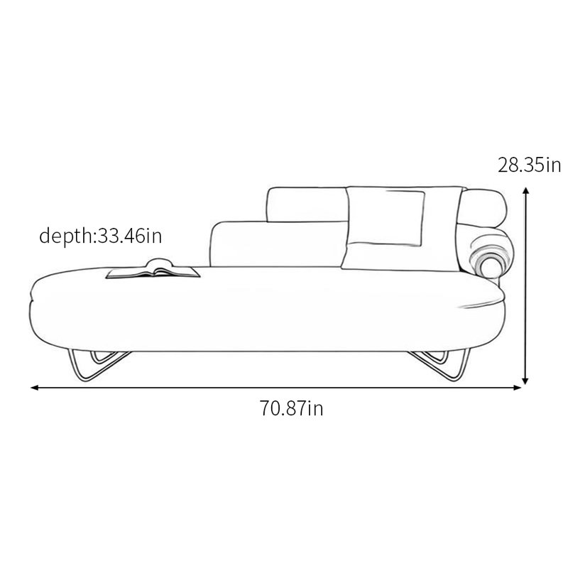 Chaise longue de qualité supérieure