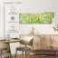 Carreaux ornementaux verts sur toile-1773165637