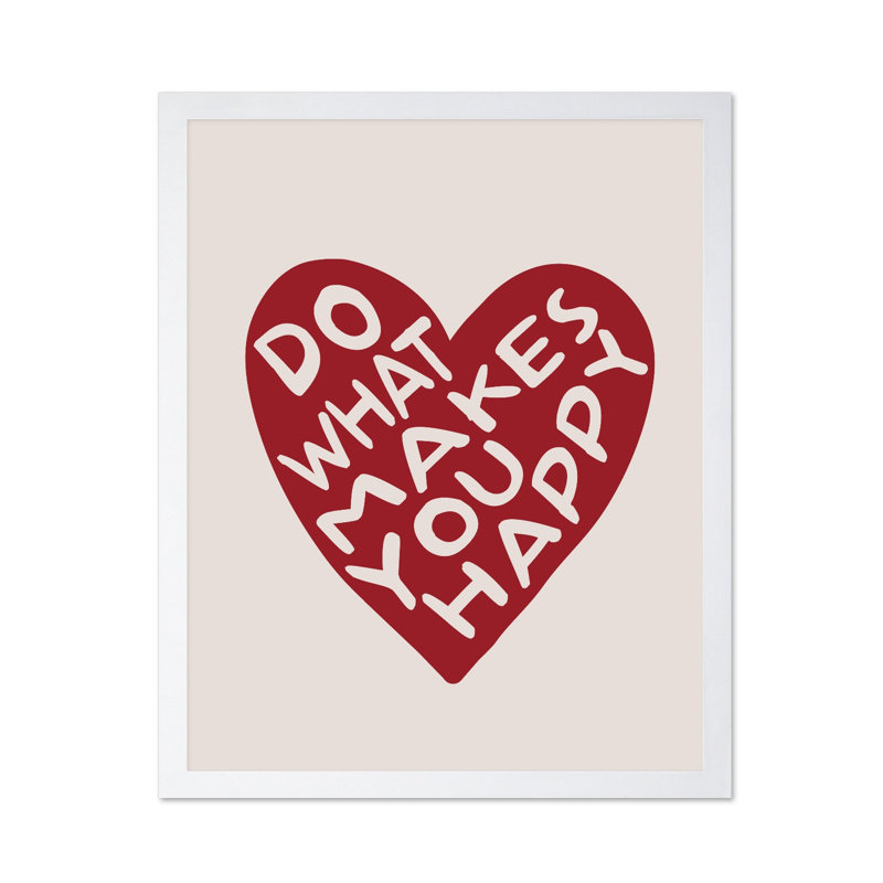 Do Do Makes You Happy No1, H 24 po x l 32 po, Affiche, Encadrement blanc