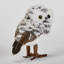 Ensemble de 3 hiboux des neiges 6 po