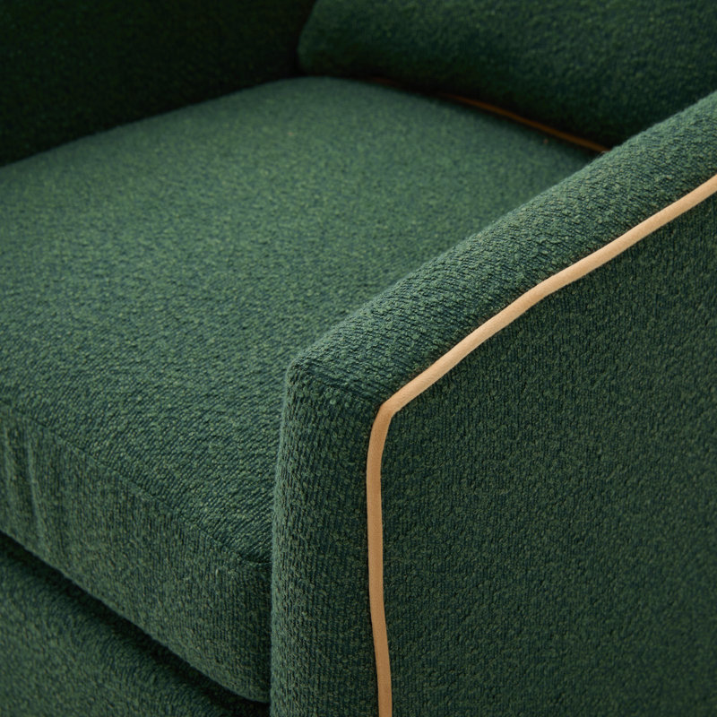 Fauteuil demi-tonneau pivotant 26,8 po, Green