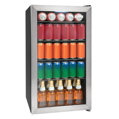 3.5 Cu. Ft. Stainless-Steel Beverage Cooler