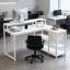 Bureau, bureau en L, bureau d'ordinateur réversible-1875899840