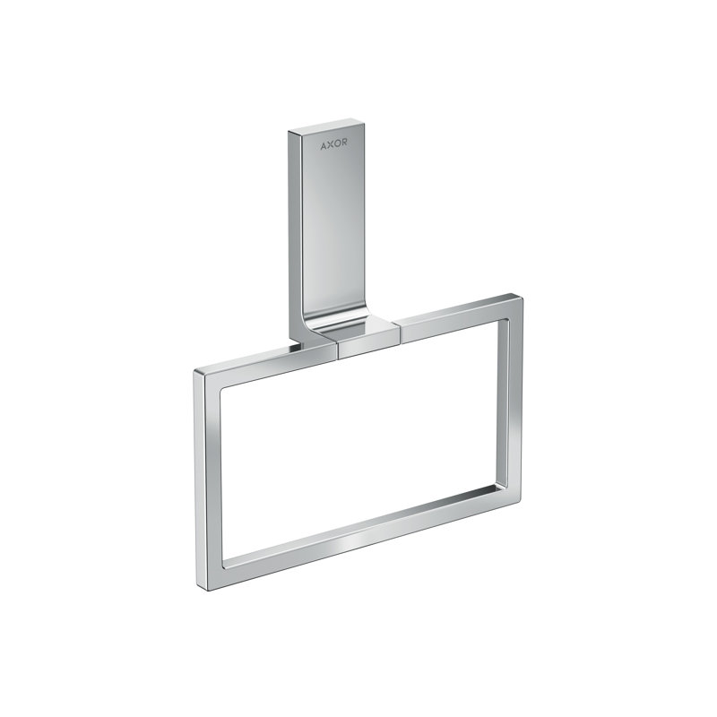 Universal Rectangular Towel Ring, Chrome