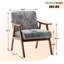 Chaise de salon de style Mid-Century en bois massif robuste. Très confortable. Convient à différentes pièces. Structure en bois moderne facile à assembler. Siège. Convient aux réglages. Simple