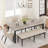 78'' Long Kitchen Table For 4-6, Wood Dining Room Table, Large Rectangular Dinner Tables-594828870