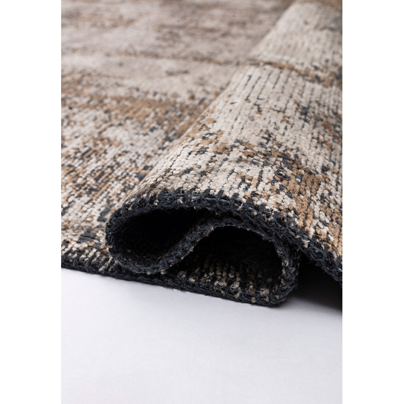 Rapture Brown/Beige/Gray Abstract Luxury Area Rug, Rectangle 7'10" x 11'2"